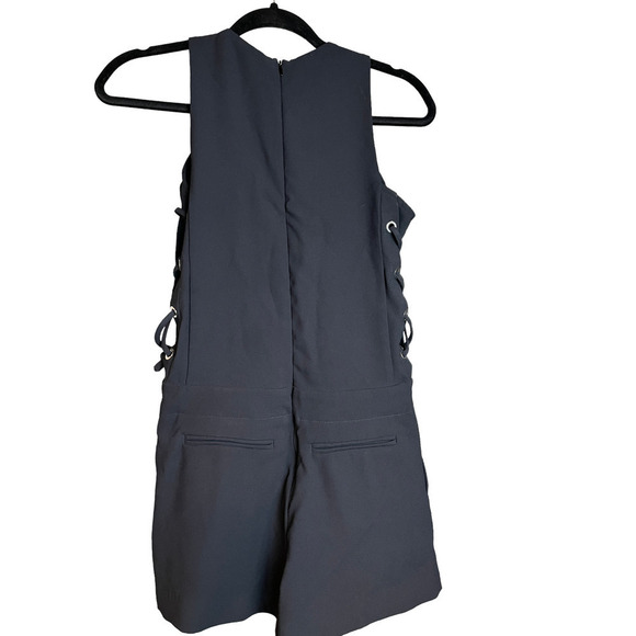 IRO Moltani Crepe Lace-Up Romper - Picture 3 of 16